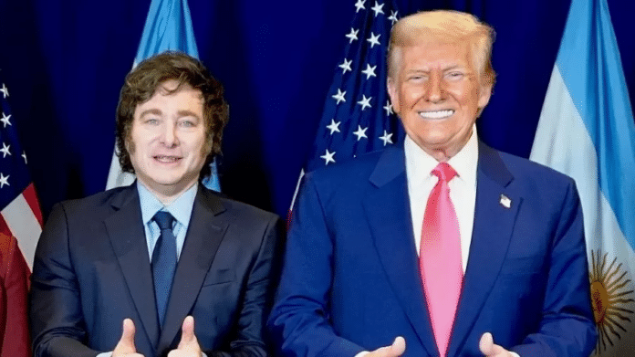 Trump e Milei pressionados a esclarecer saída de Flávio Bolsonaro do Brasil